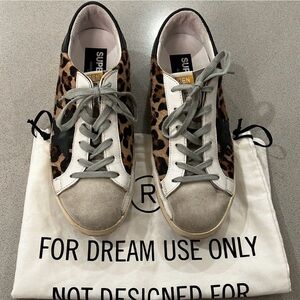 Golden Goose Super-Star Leopard Sneakers!!! Size 39